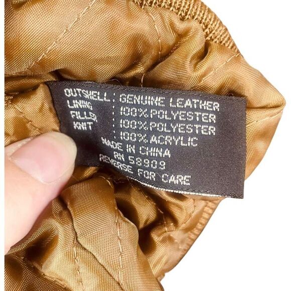 Roundtree & Yorke | Tan Suede Leather Bomber Jacket Size L | EUC - Picture 12 of 12